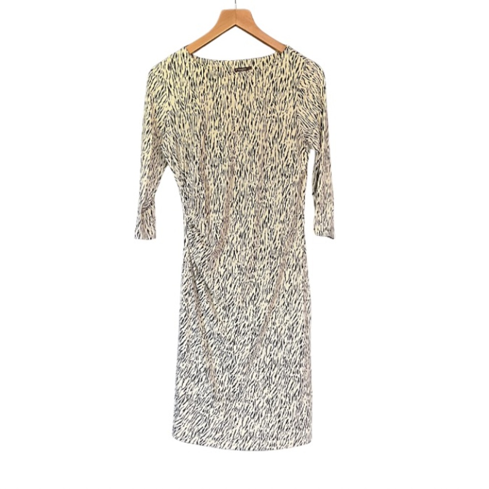 J. McLaughlin White and Black 3/4 Sleeve Dress